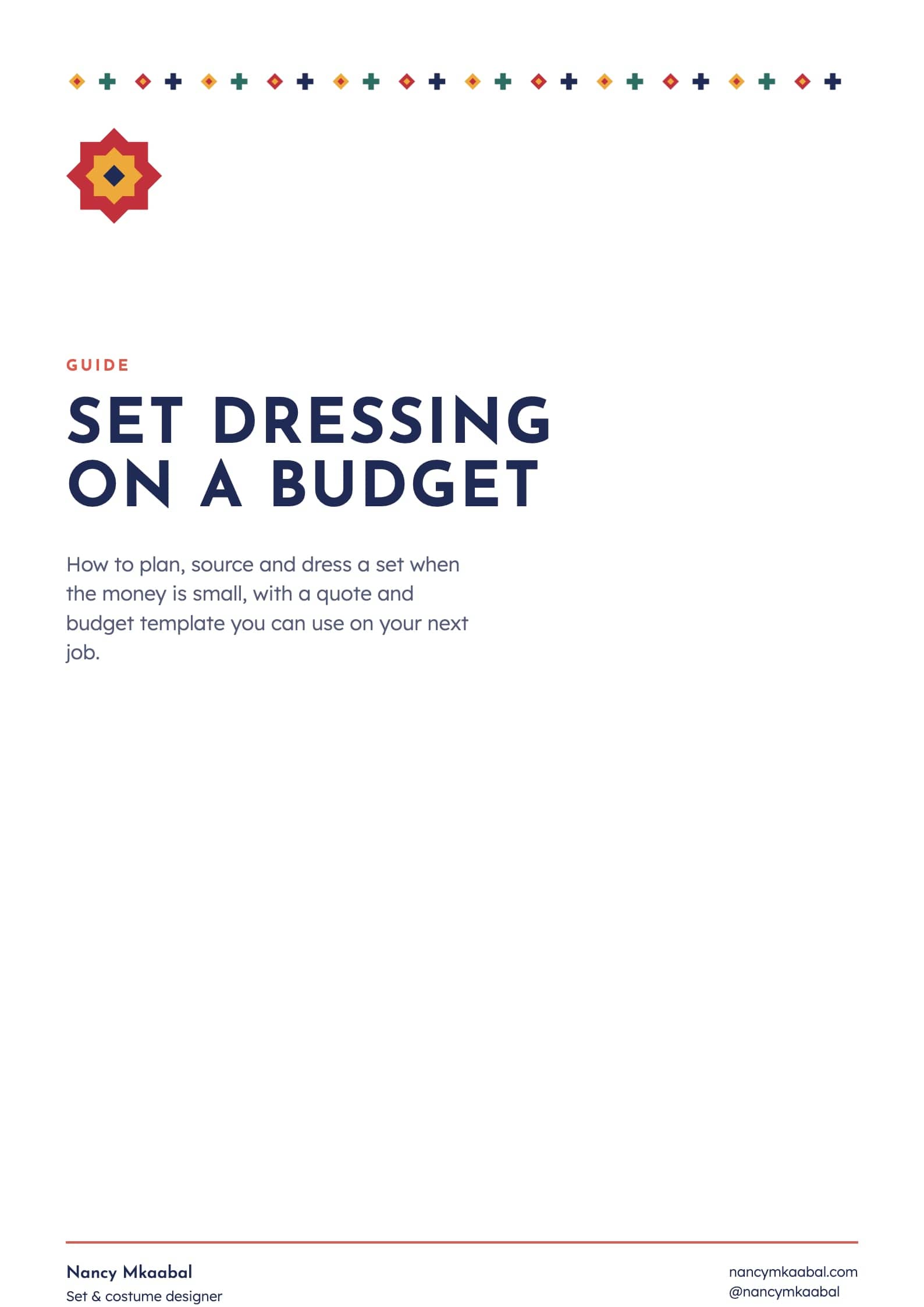 Set dressing on a budget
