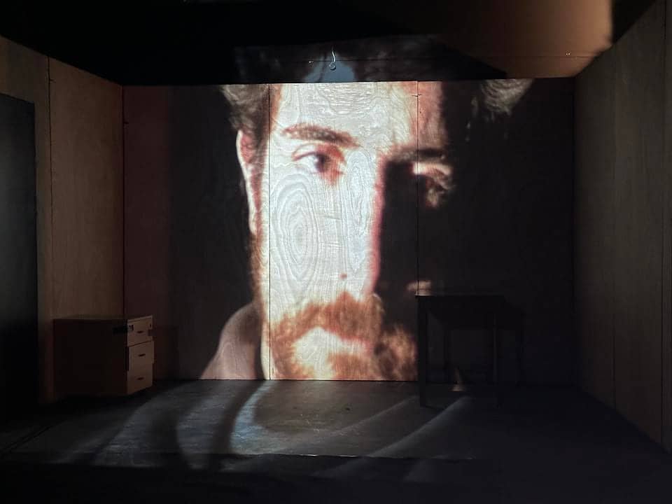 The video projection.